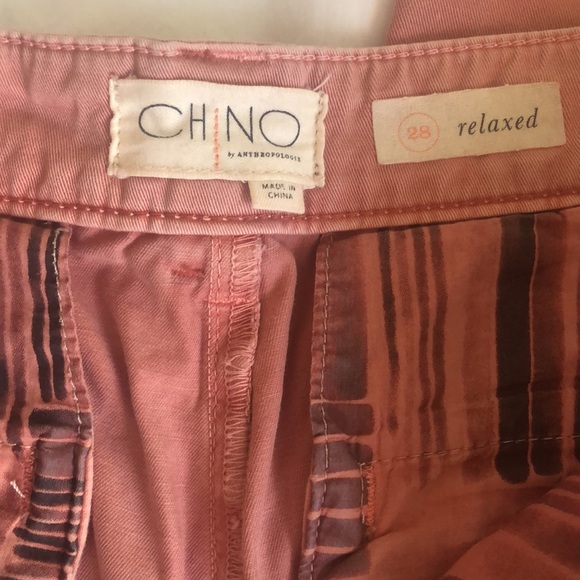 Salmon Colored Chino Pants by Anthropologie - Picture 3 of 6